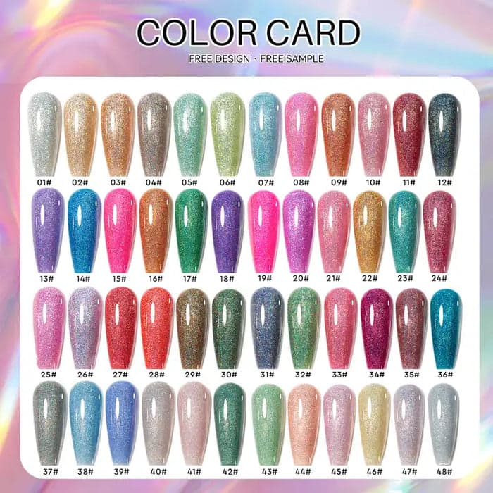 Gel Color Holographic Collection 1-48