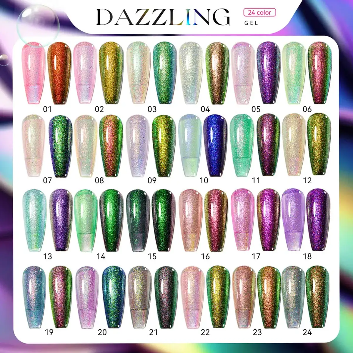 Dazzling Gel Color Collection 1-24