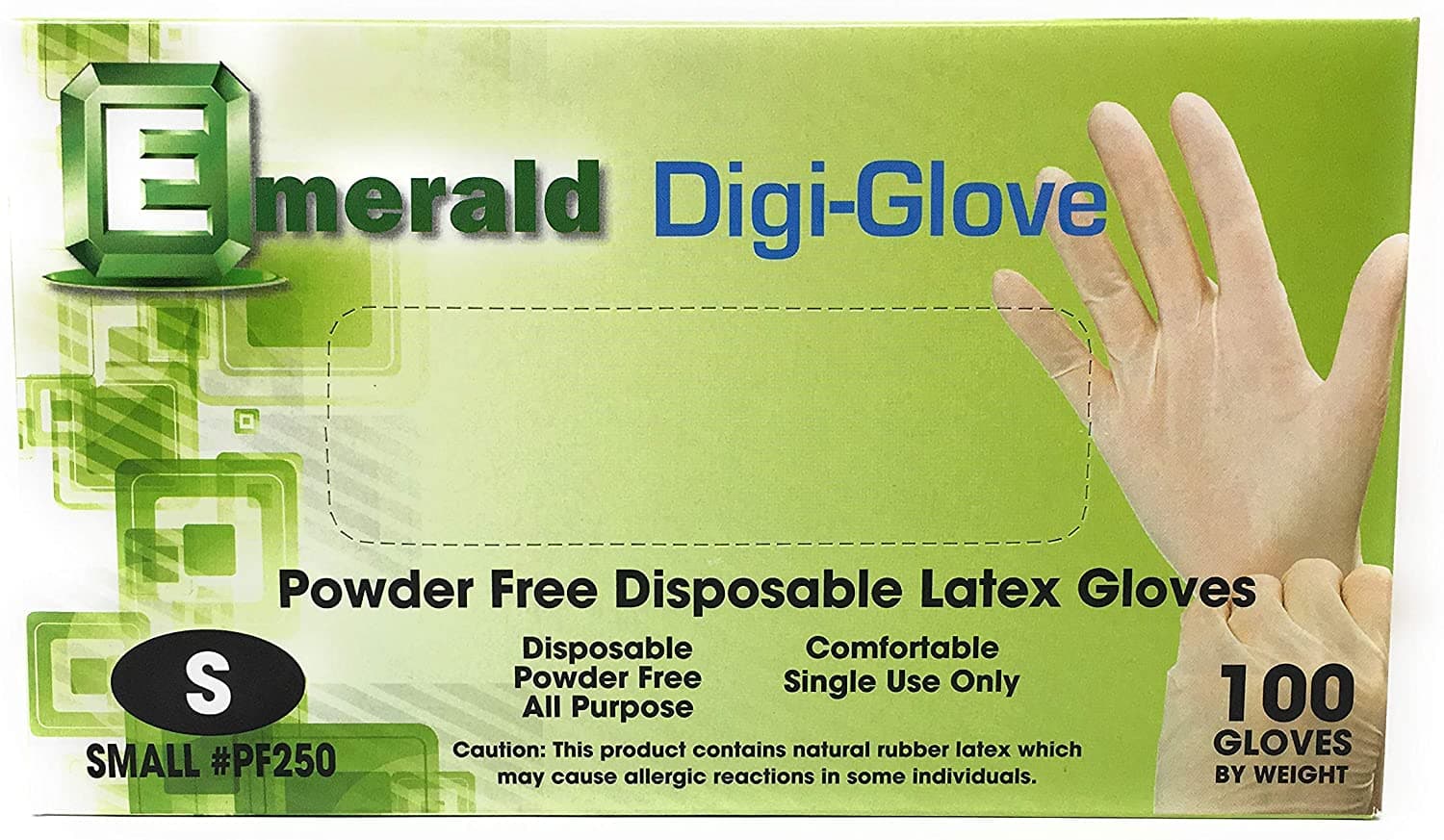 Emerald Digi-Gloves Small 100 pcs - Powder Free