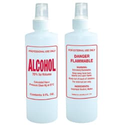 8 oz Spray Top ALCOHOL bottle