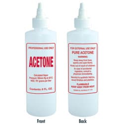 8 oz Twisted Top ACETONE bottle