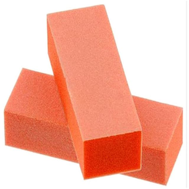 Cre8tion Buffer 3-Way Orange Foam, (White Grit 80/100) - 10pcs