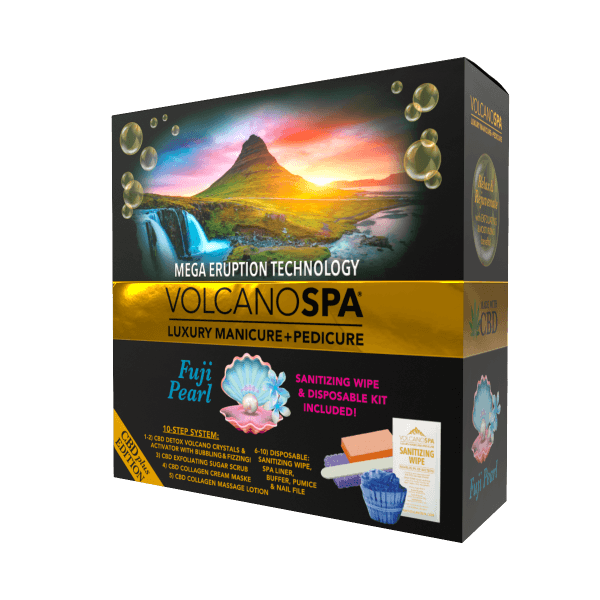 Volcano Spa Pedicure 10-step CBD+ Fuji Pearl - Box of 36 sets	