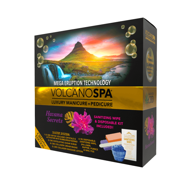 Volcano Spa Pedicure 10-step CBD+ Havana Secrets - Box of 36 sets