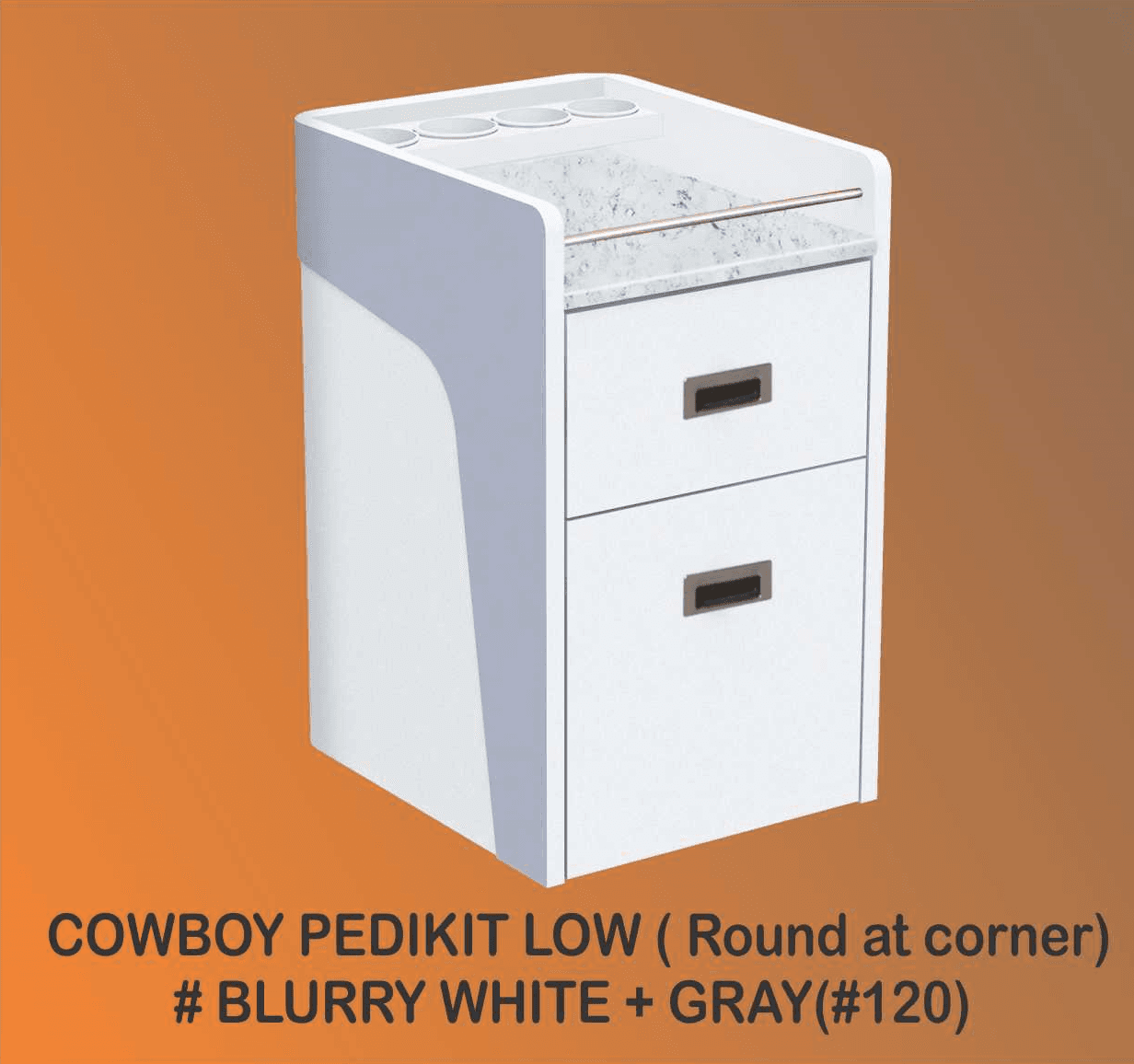 Cowboys Pedi Cart - Low With 4 Holes