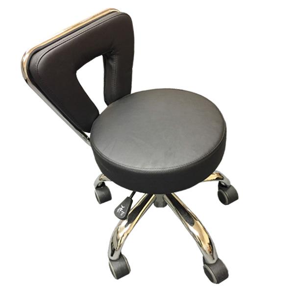 Spa Pedicure Stool for Technician - Short Black