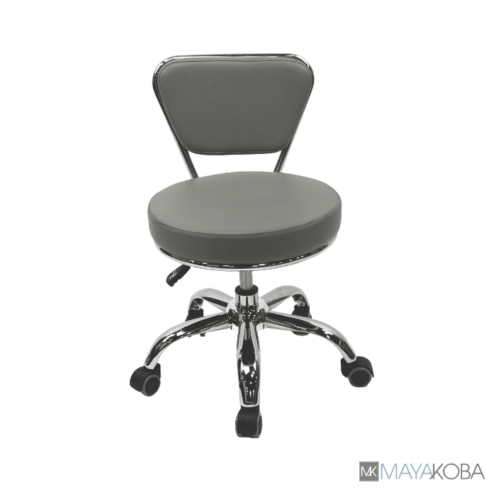 Spa Pedicure Stool for Technician - Short Grey