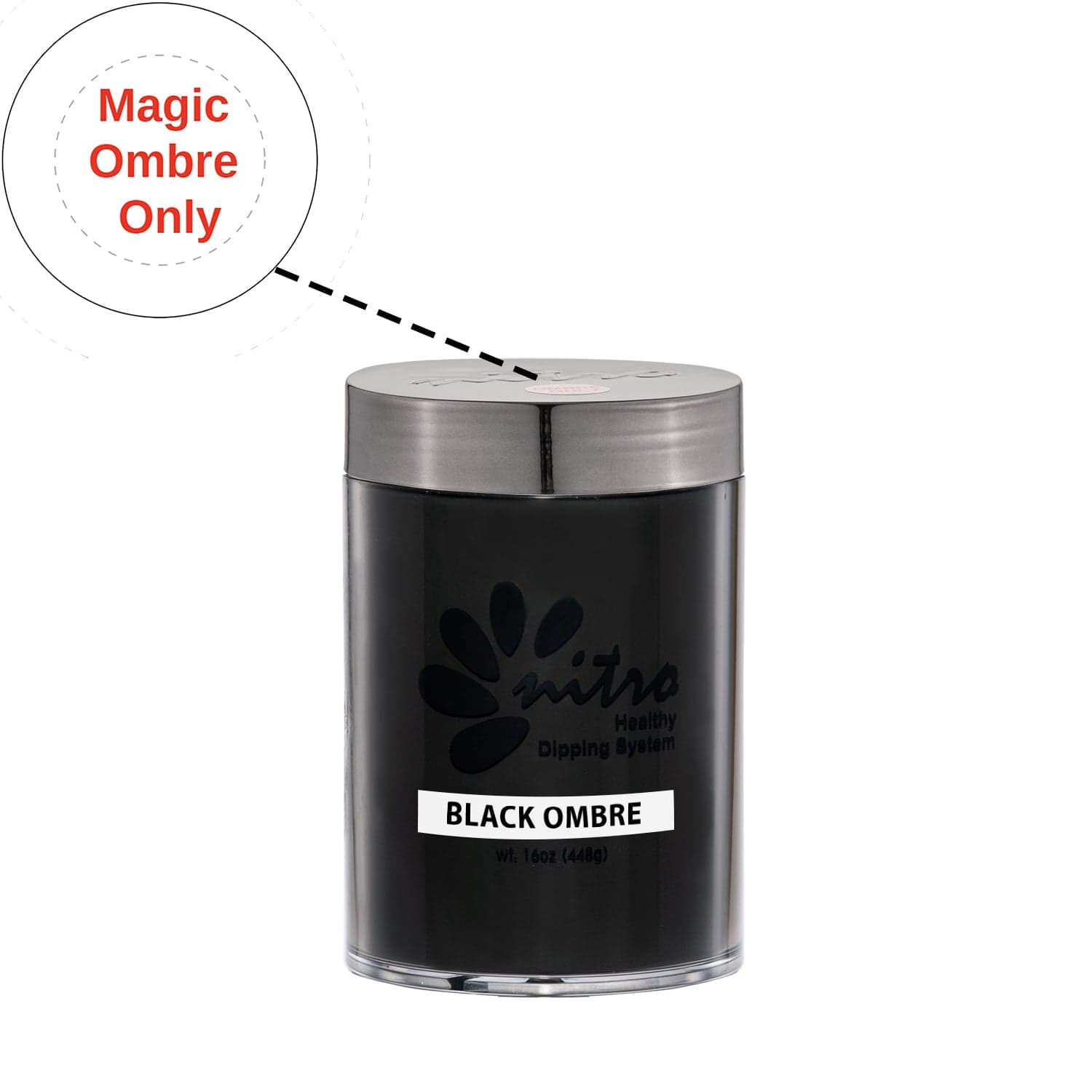 Ombre Powder - Black - 16 oz