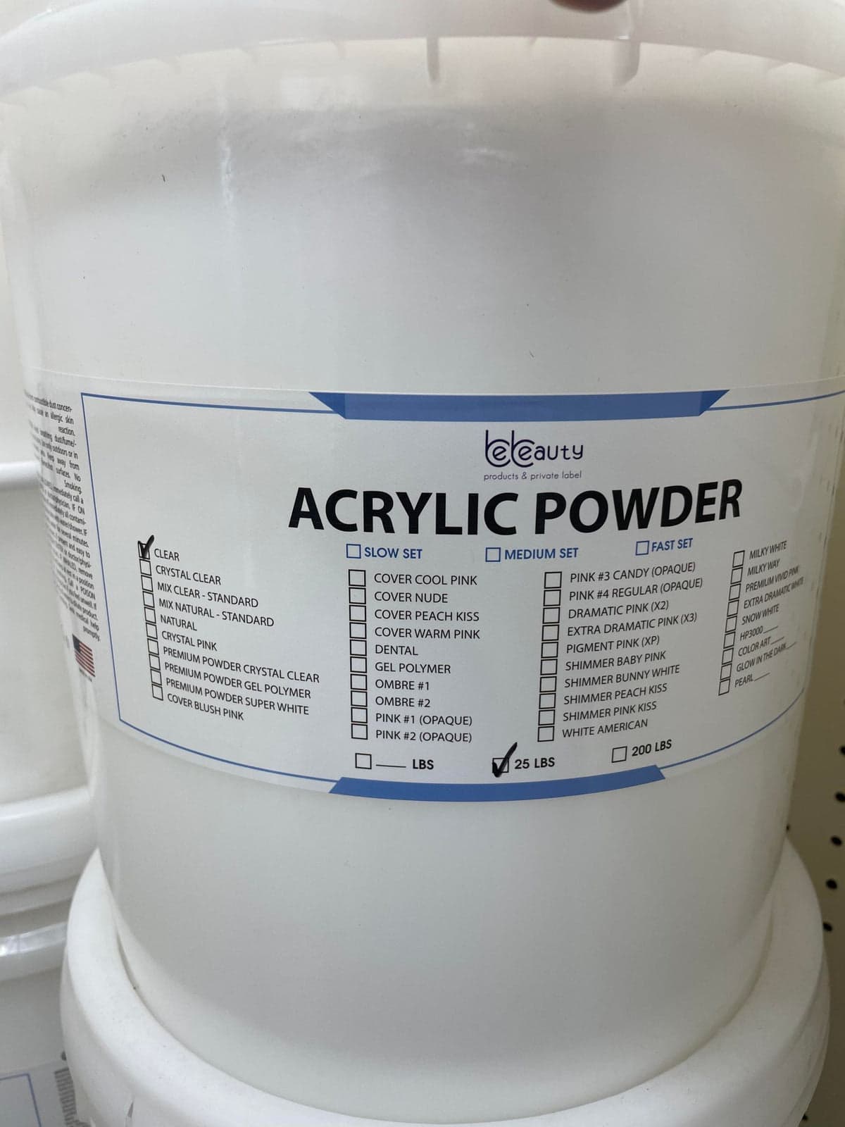 Acrylic Powder BeBeauty 25 lbs