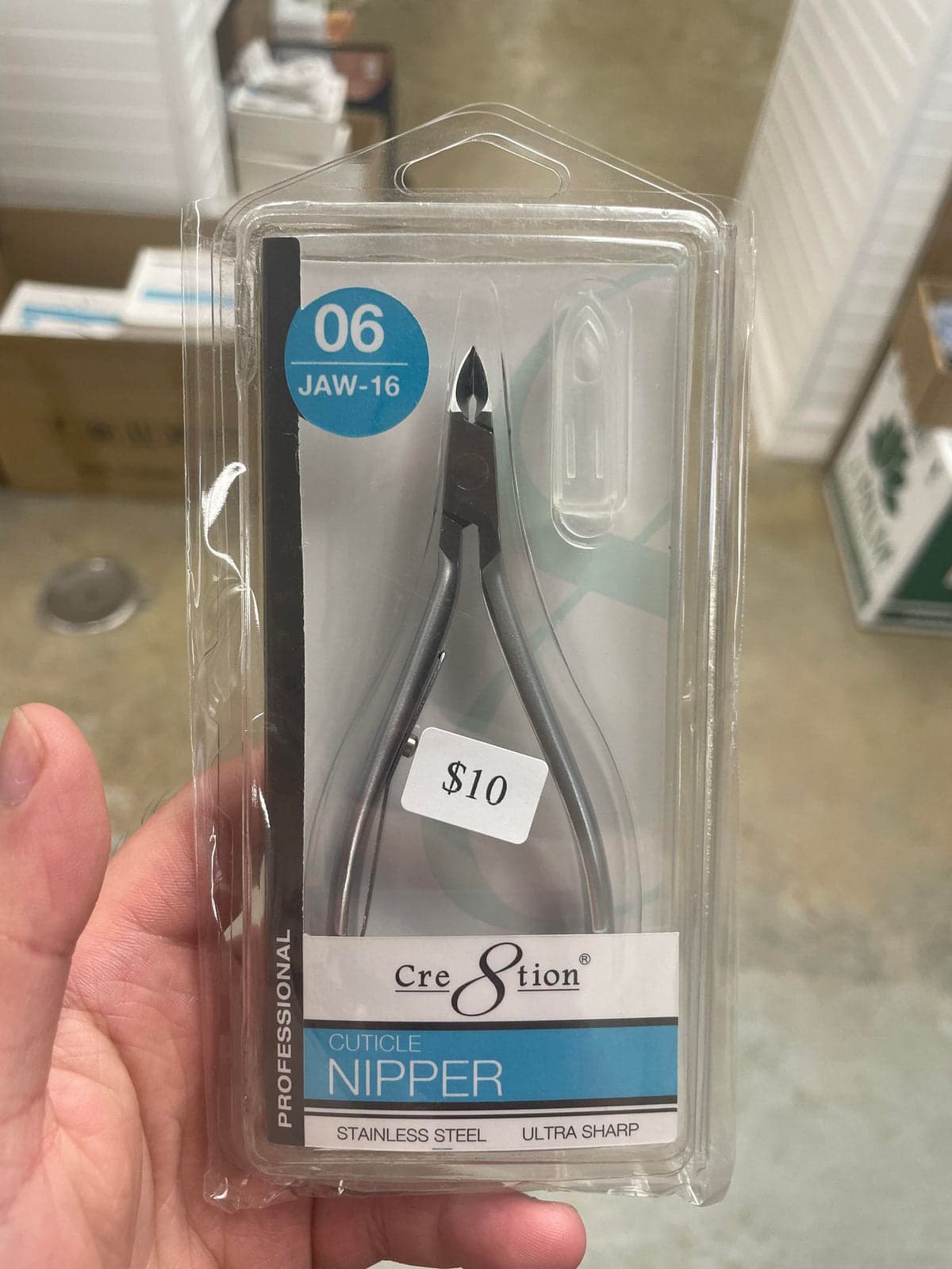 Hard Steel Cuticle Nipper - Size 16