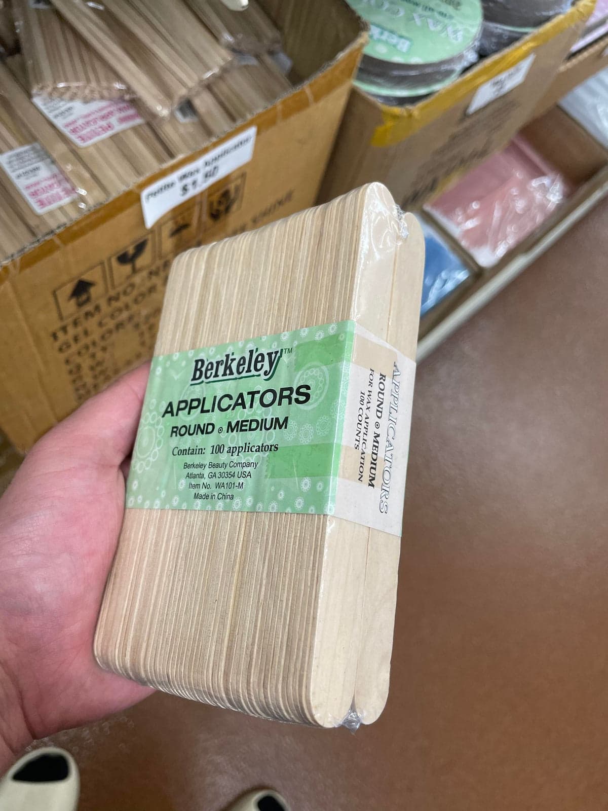 Round Medium Wax Applicators