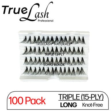 TrueLash Knot-Free Eyelash Extension Triple 15 ply - Long