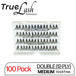 TrueLash Knot-Free Eyelash Extension Double 12 ply - Medium