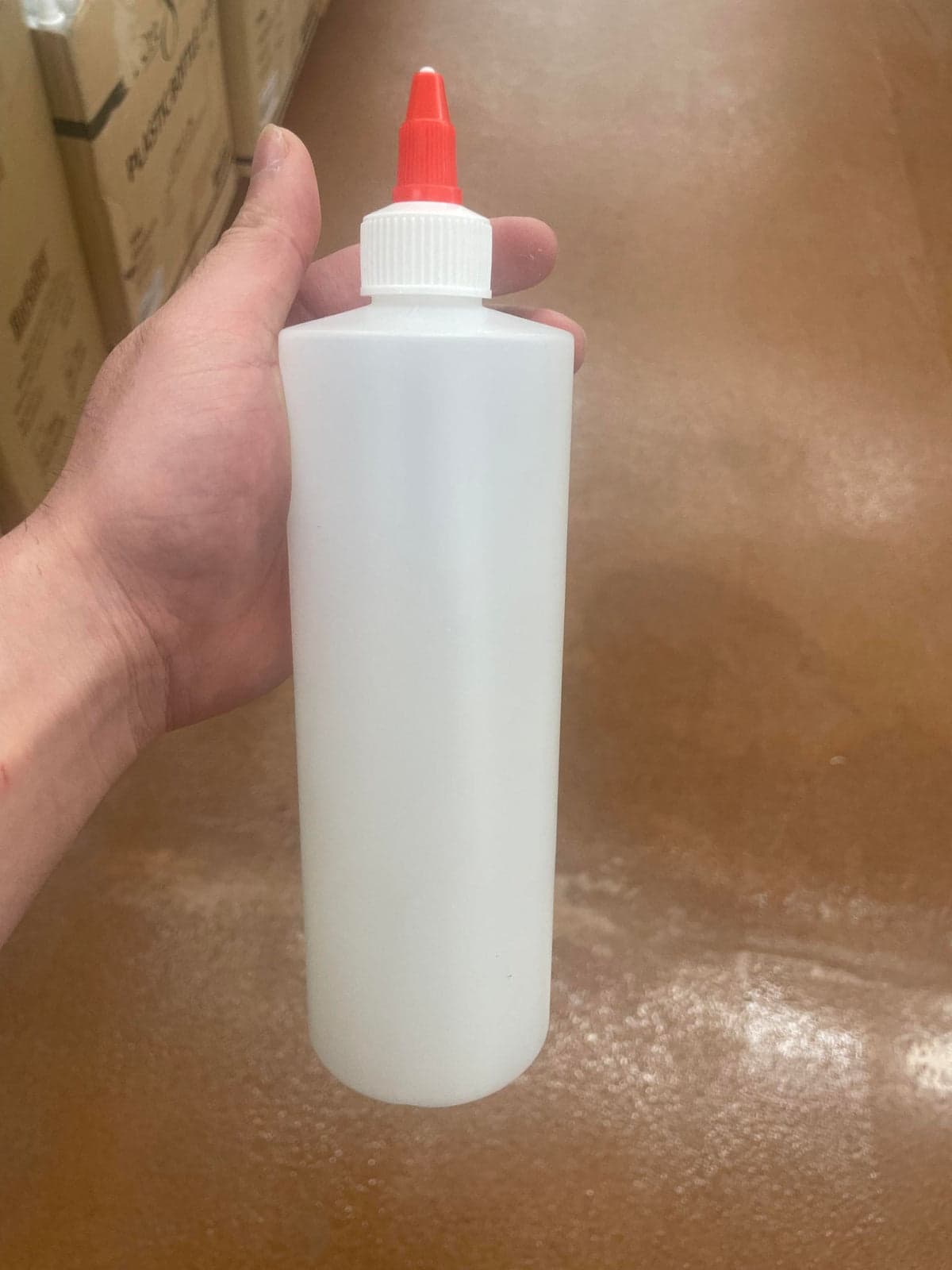 Empty Plastic Bottle with Twist Cap - No label