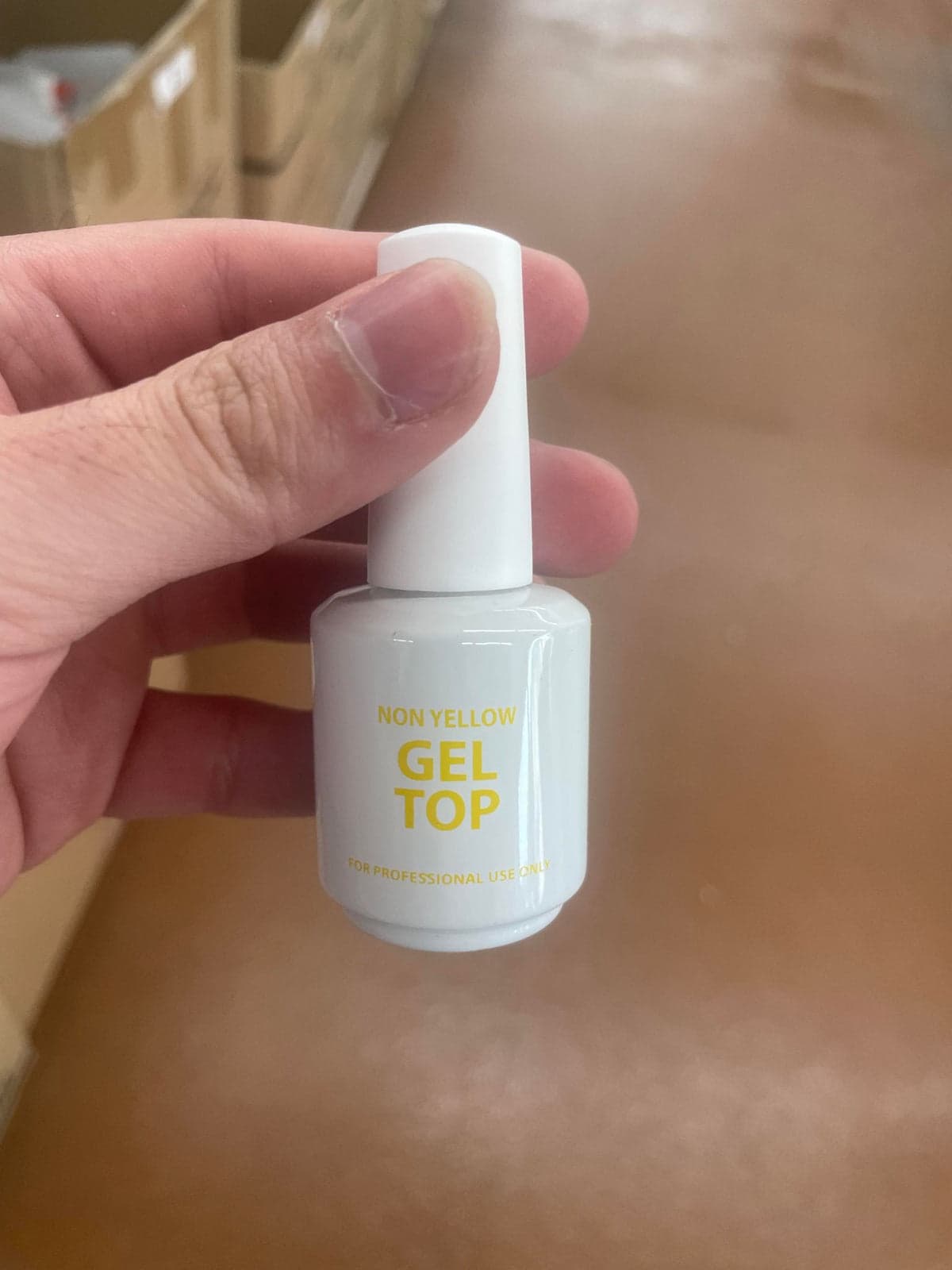 Gel Top Coat Glass empty Bottle (green- 5 bottles)