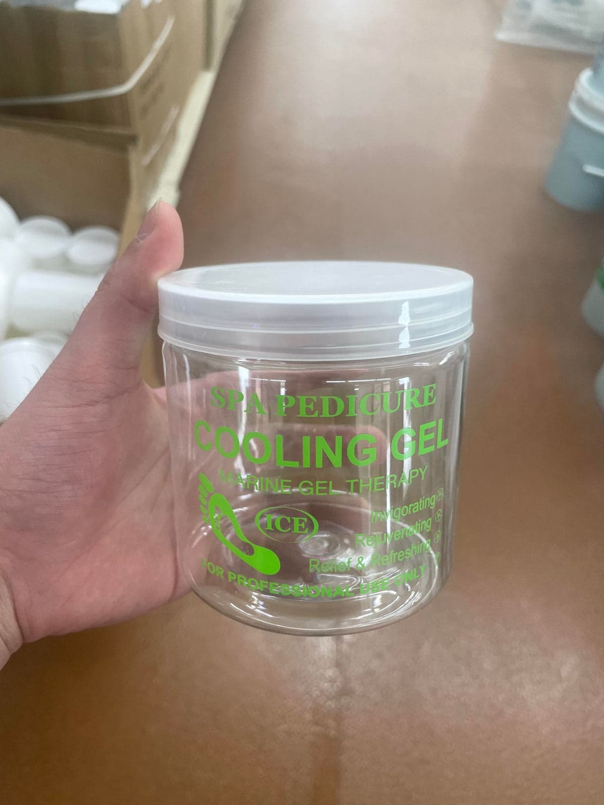 Empty Plastic Jar - Cooling Gel