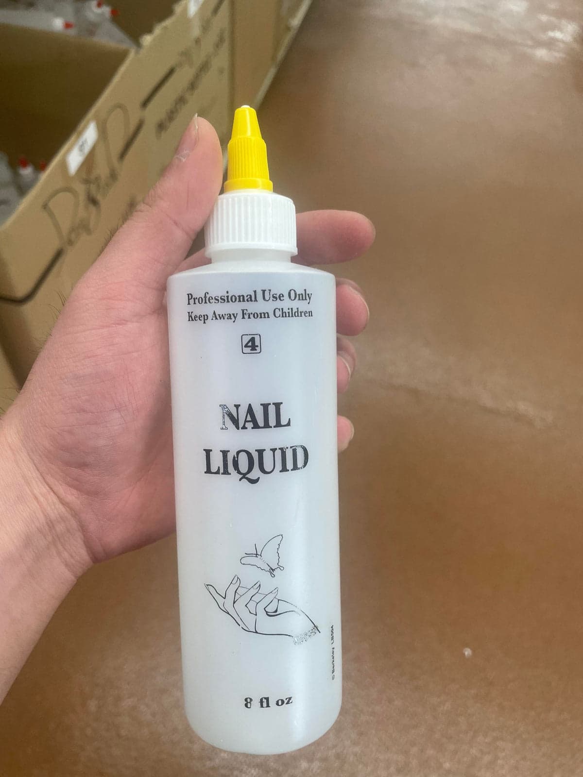 Empty Plastic Bottle - Nail Liquid