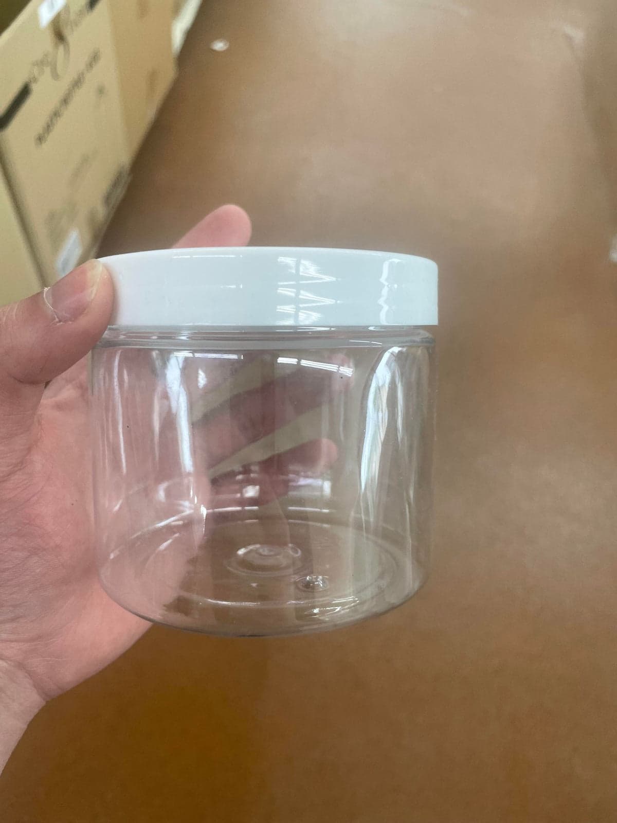 Empty Plastic Jar - No Label