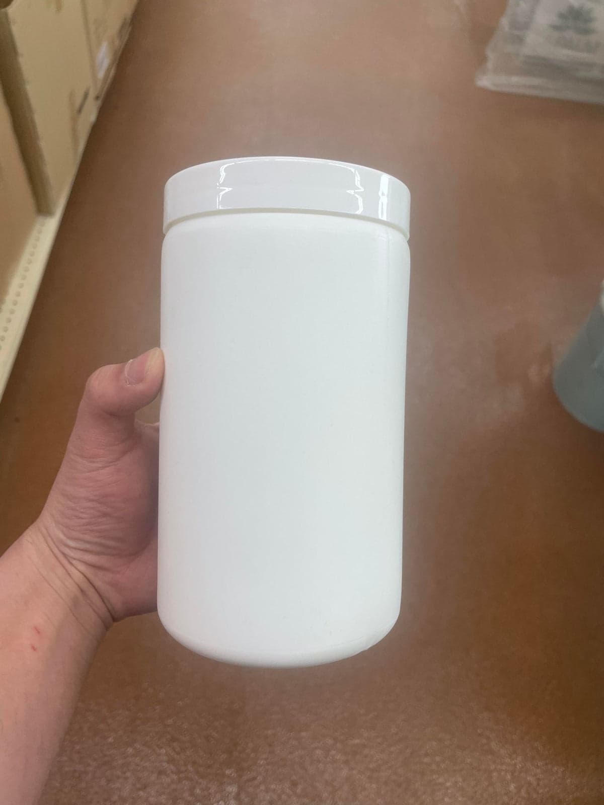 Empty Plastic Powder Holder - No Label