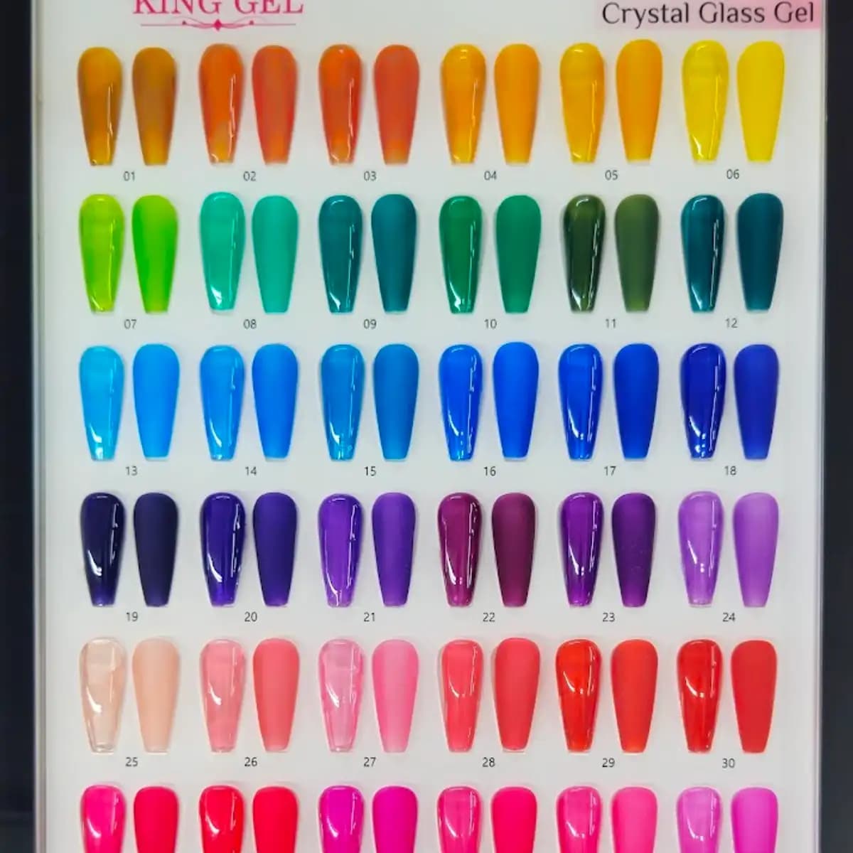 36 Colors Crystal Glass Gel Collection