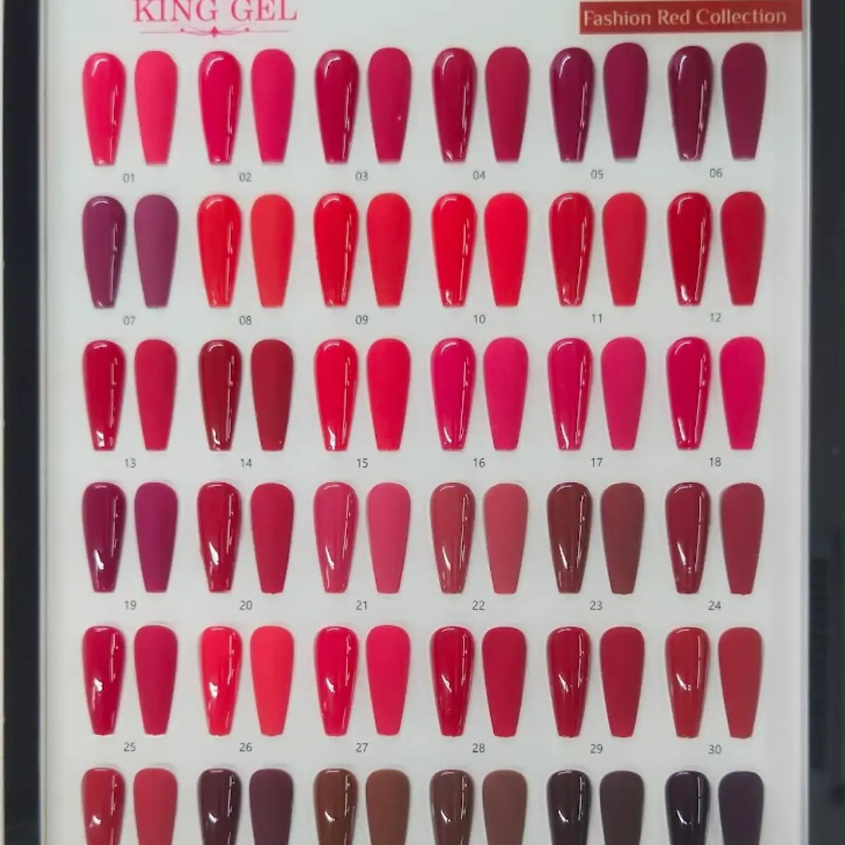 36 Colors Fashion Red Gel Collection