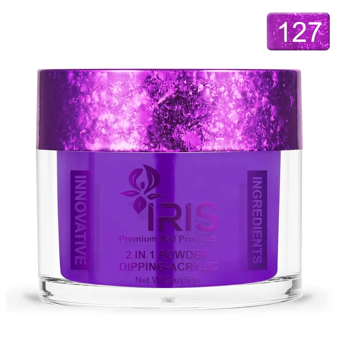 Dip/Acrylic Powder Lacquer/Gel 15ml Number 127 Purple Iris