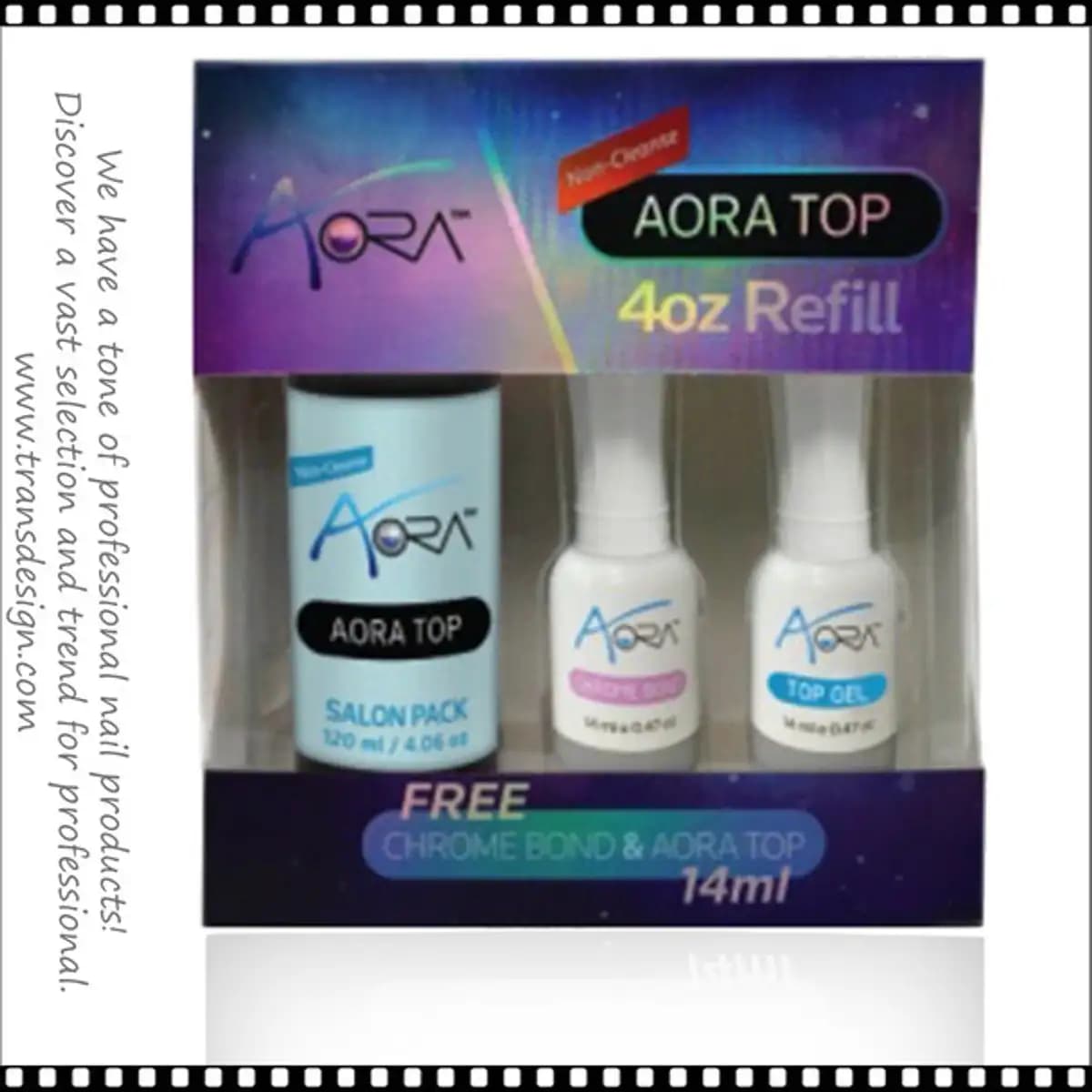 AORA-Top Gel 4oz + FREE Chrome Bond & Top 0.5oz