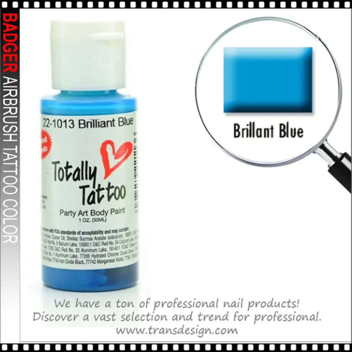 BADGER TOTALLY AIRBRUSH TATTOO COLORS 30ML