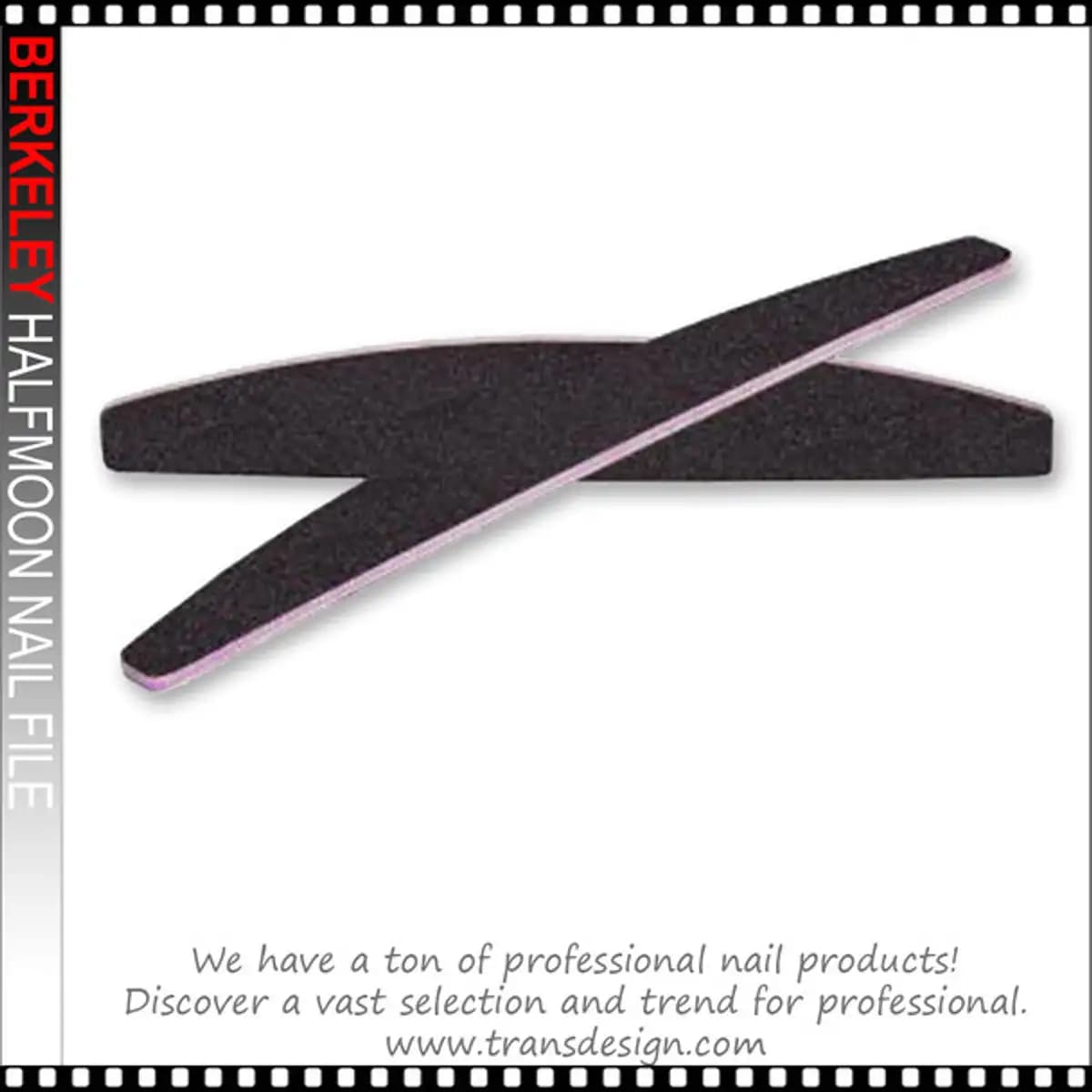 BERKELEY Half-Moon Nail File 100/100 Grit 50/Pack