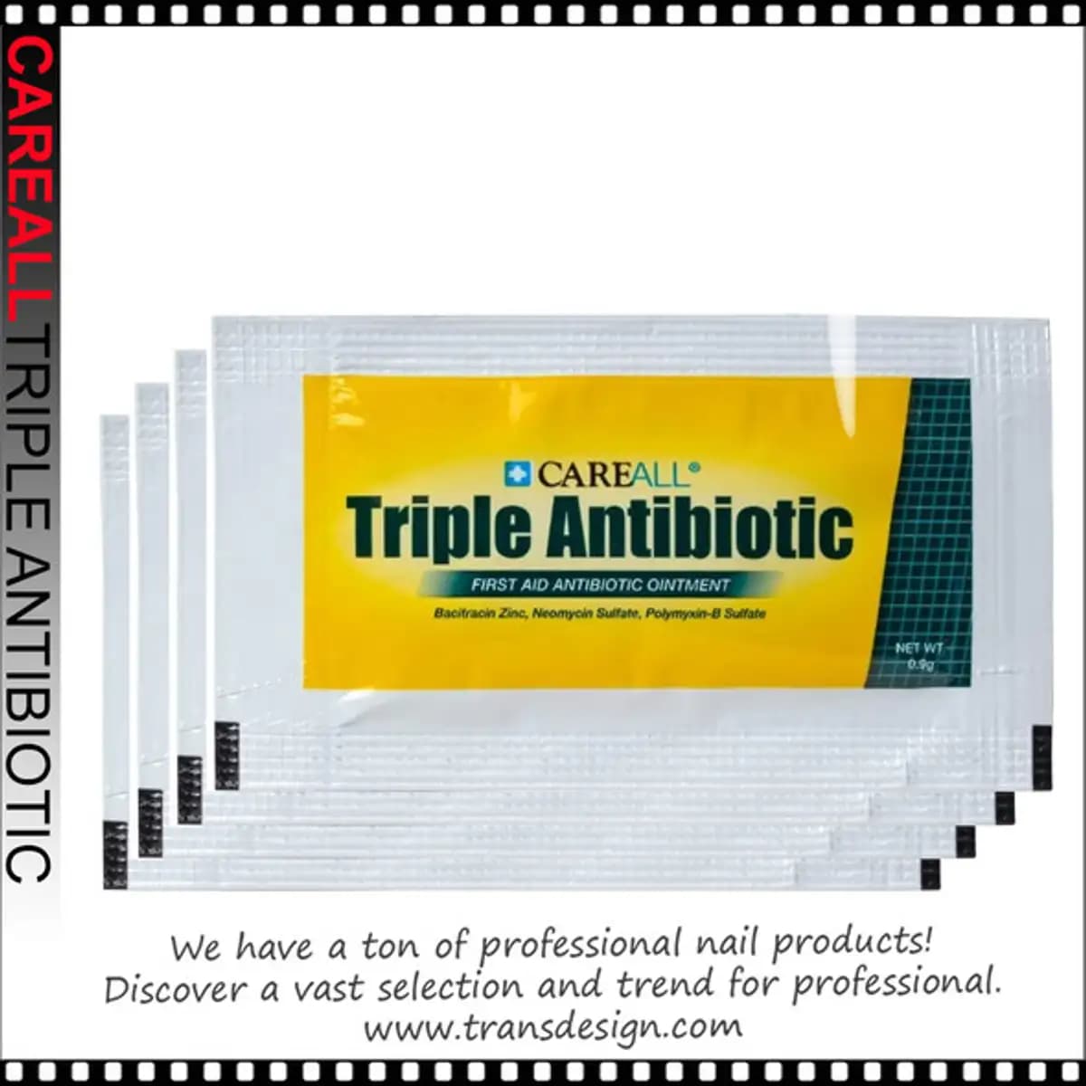 CAREALL® TRIPLE ANTIBIOTIC OINTMENT 0.9GR 12/PACK