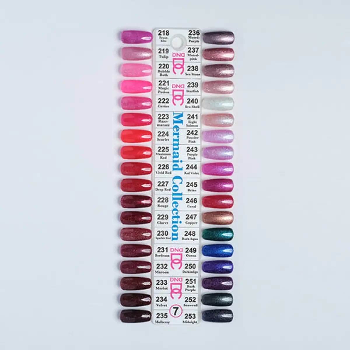 DC Collection 7 MERMAID (Gel only)- 36 Colors. Free 1 sample charts