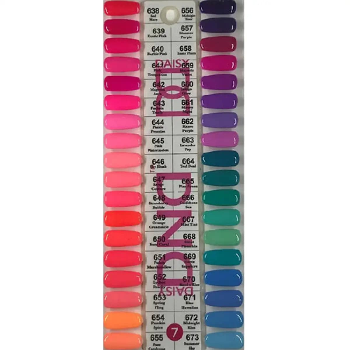 DND Collection 7 (Gel & Lacquer)- 36 Colors. Free 1 sample charts