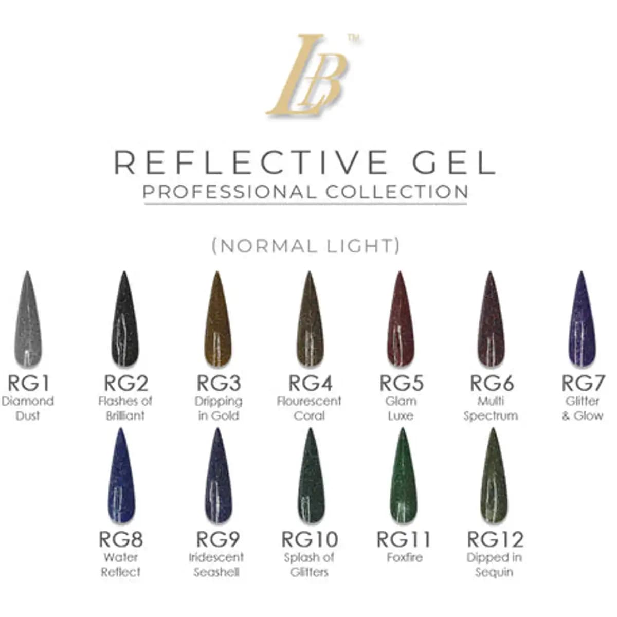 LB Reflective (Gel only)- 12 colors