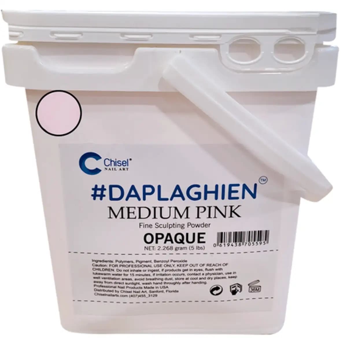 Chisel ACRYLIC POWDER 5 lbs - Medium Pink