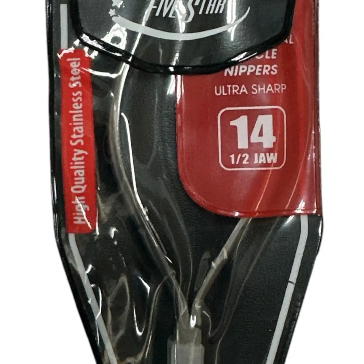 FIVE STARS- Stainless Nippers SQUARE Head - Jaw #14