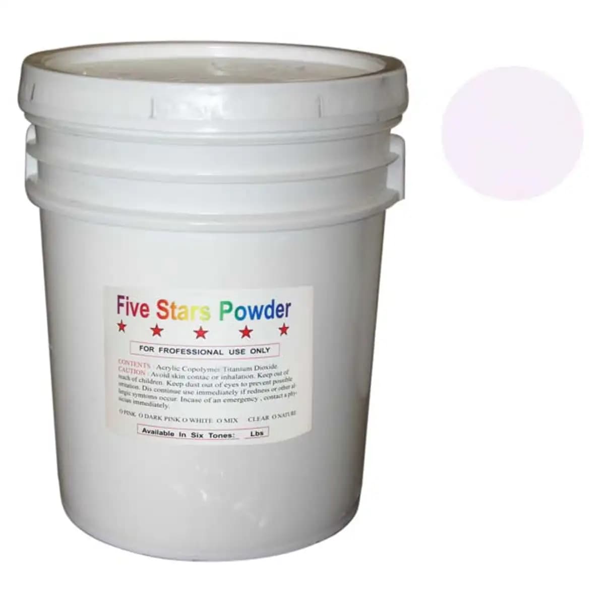 Five Stars Acrylic Powder - Dark Mix - 25 lbs