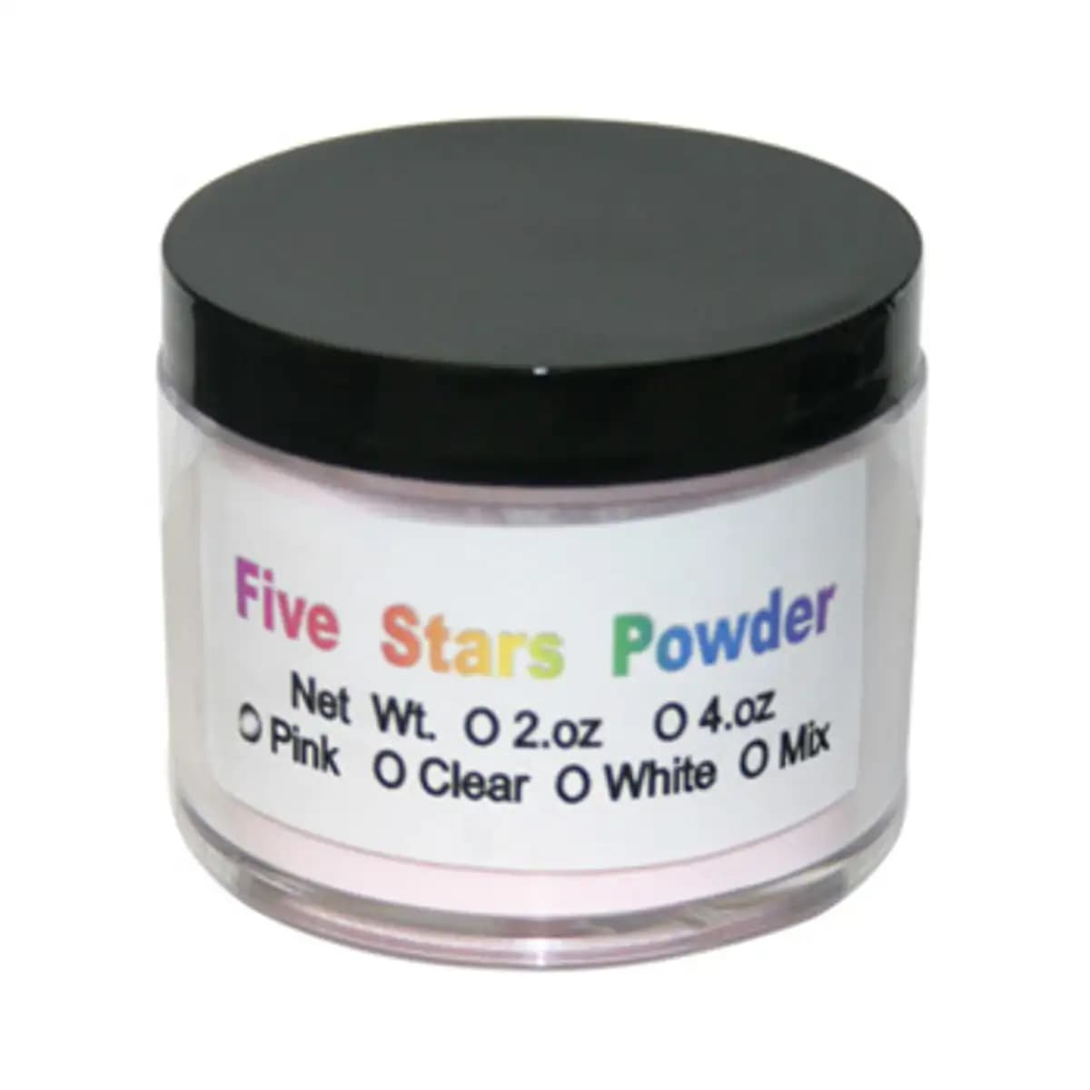 Five Stars Acrylic Powder - Clear 4 oz