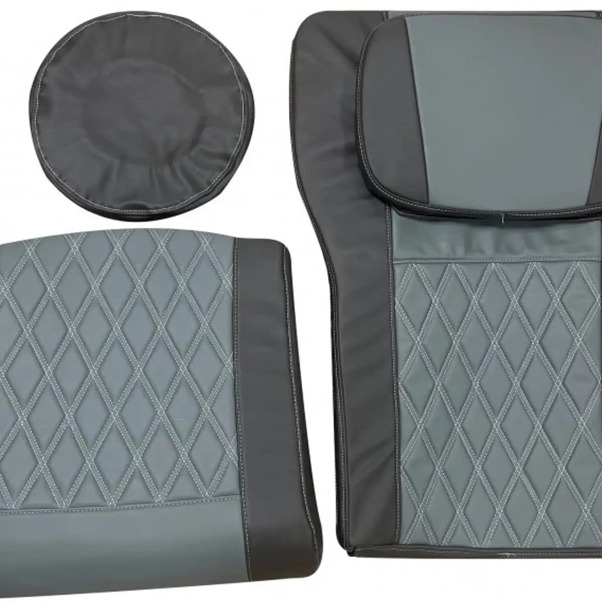 Spa Chair Cover Cushion 2 Tone - Light Brown & Dark Brown