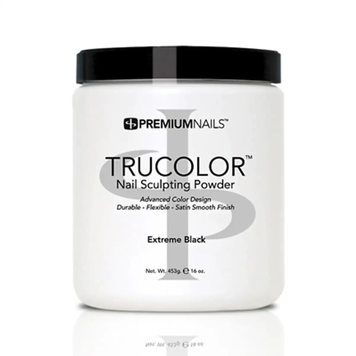 Premium Nails Sculpting Powder - Extreme Black - 16oz