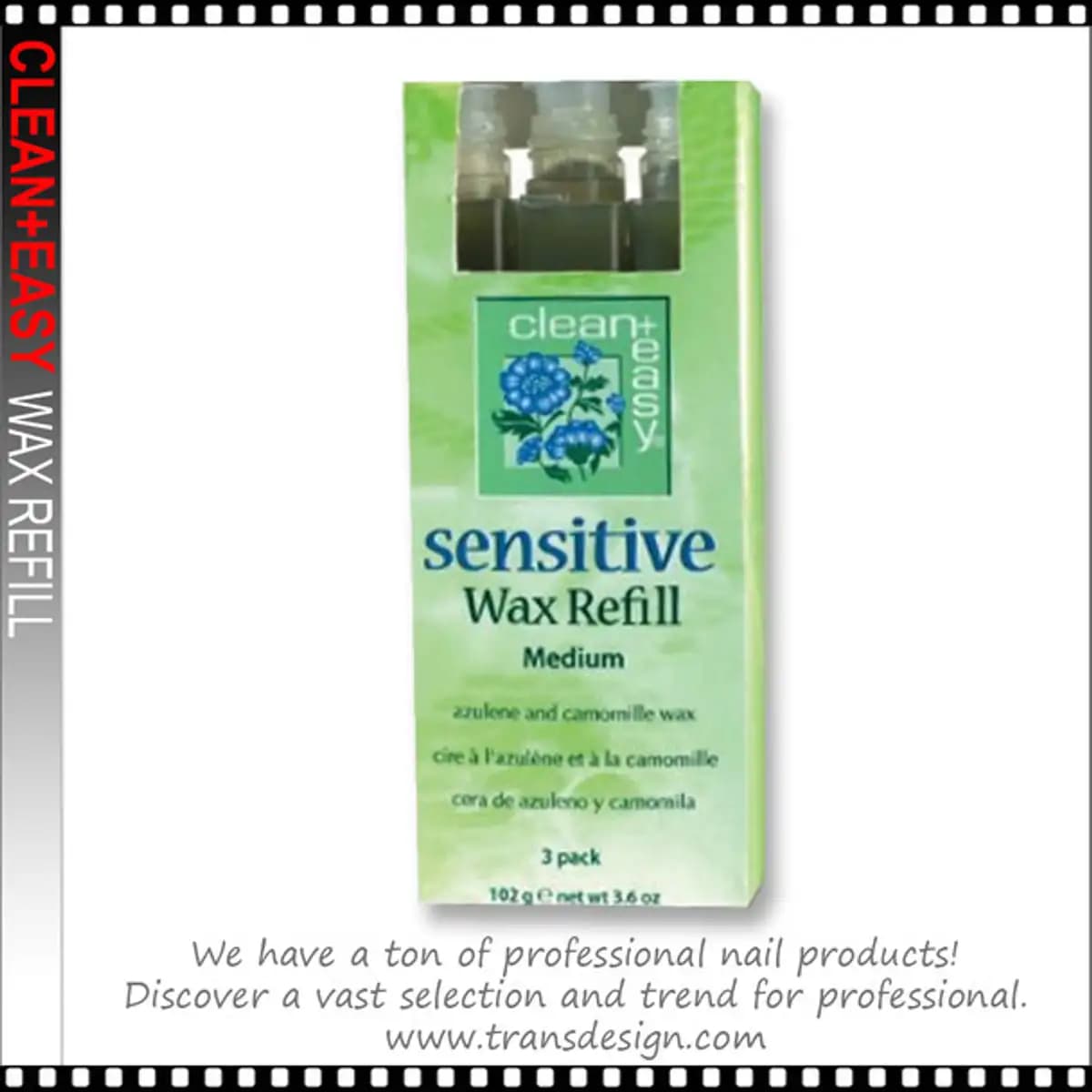 Sensitive Wax Refill Medium 3/Pack