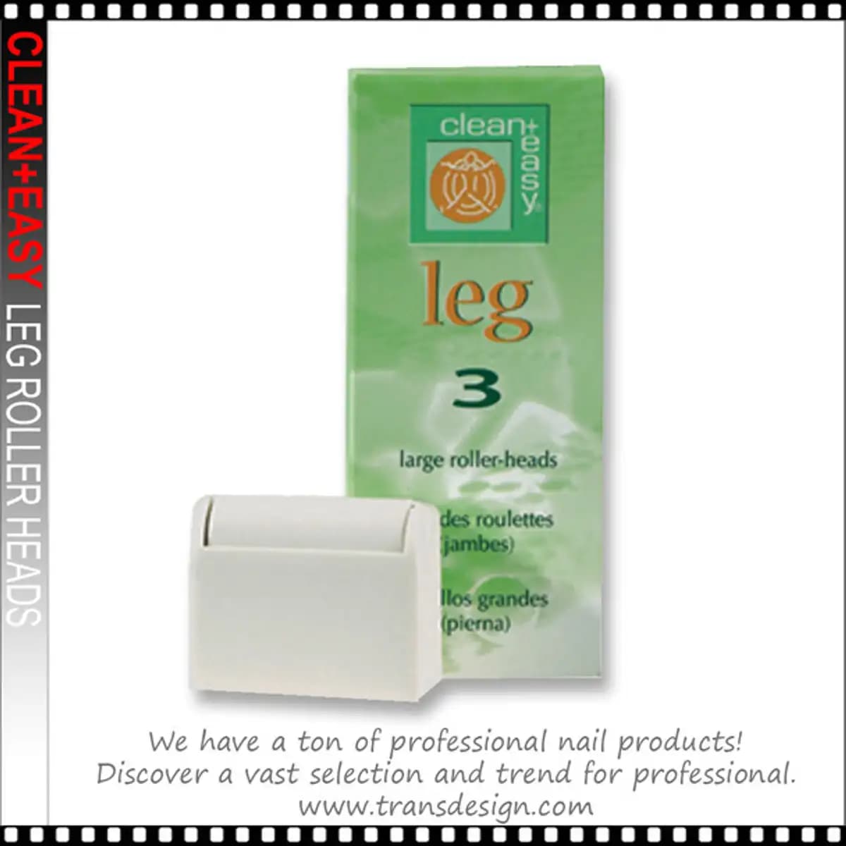 Large Leg Roller-Heads 3/Pack