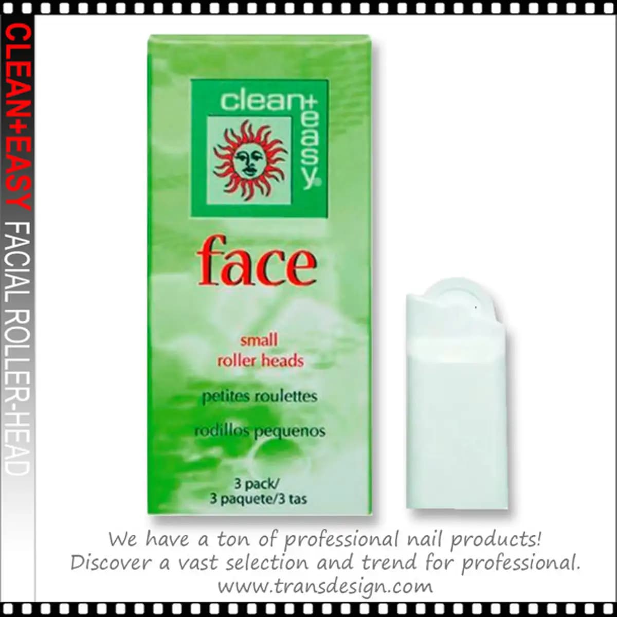 Small Facial Roller-Heads 3/Pack