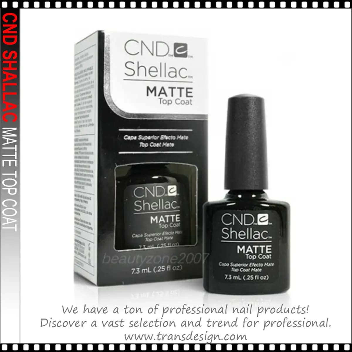 CND SHELLAC Matte Top Coat 0.25oz