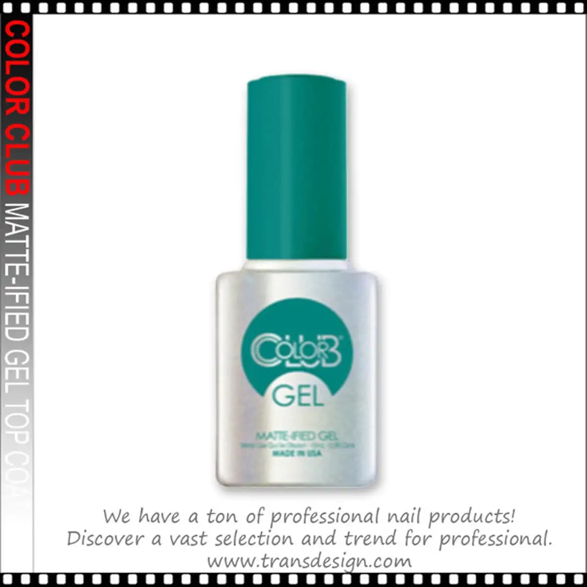 COLOR CLUB Matte-ified Gel Top Coat 0.5oz