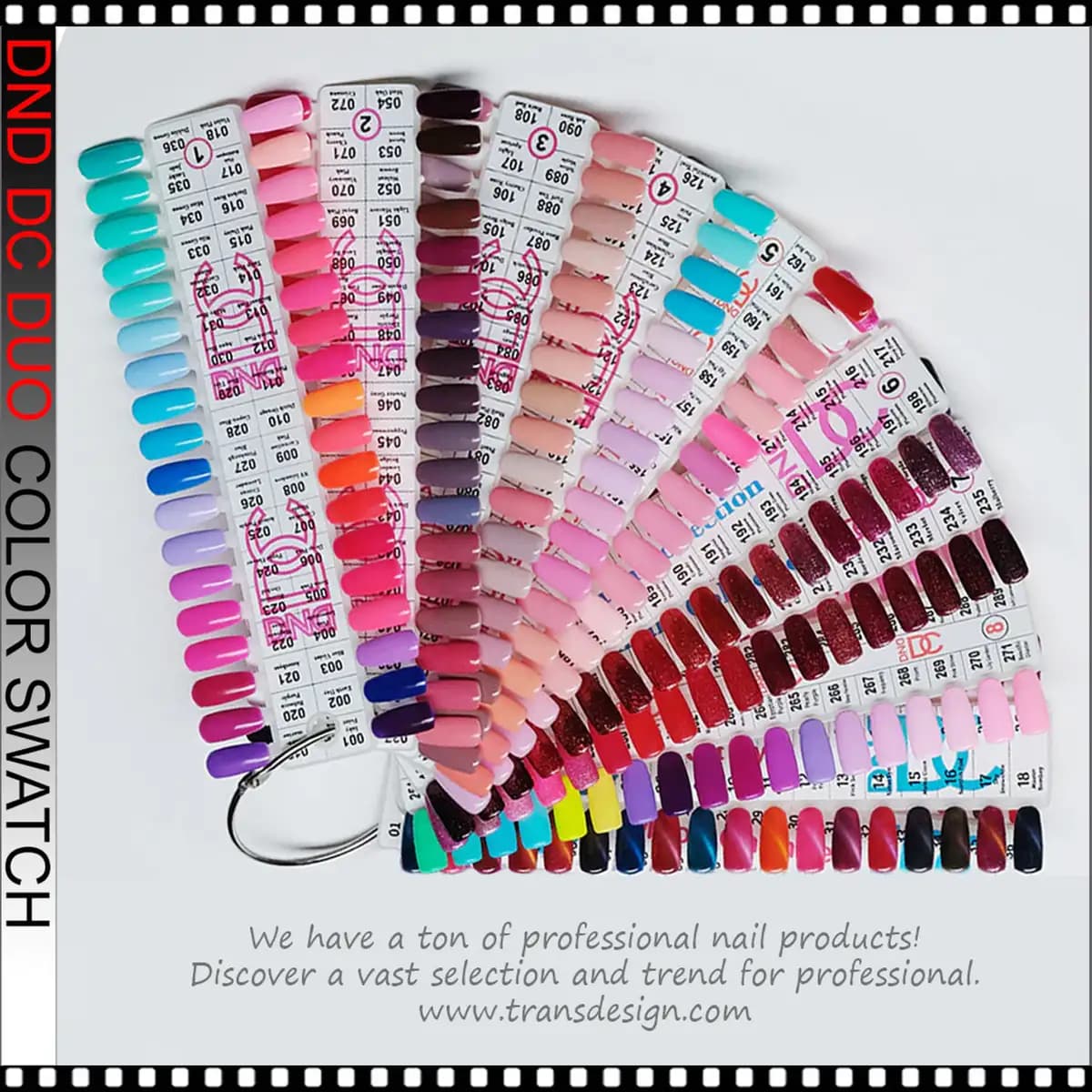 DND Duo Swatch Sample 9 Sets, 324 Colors