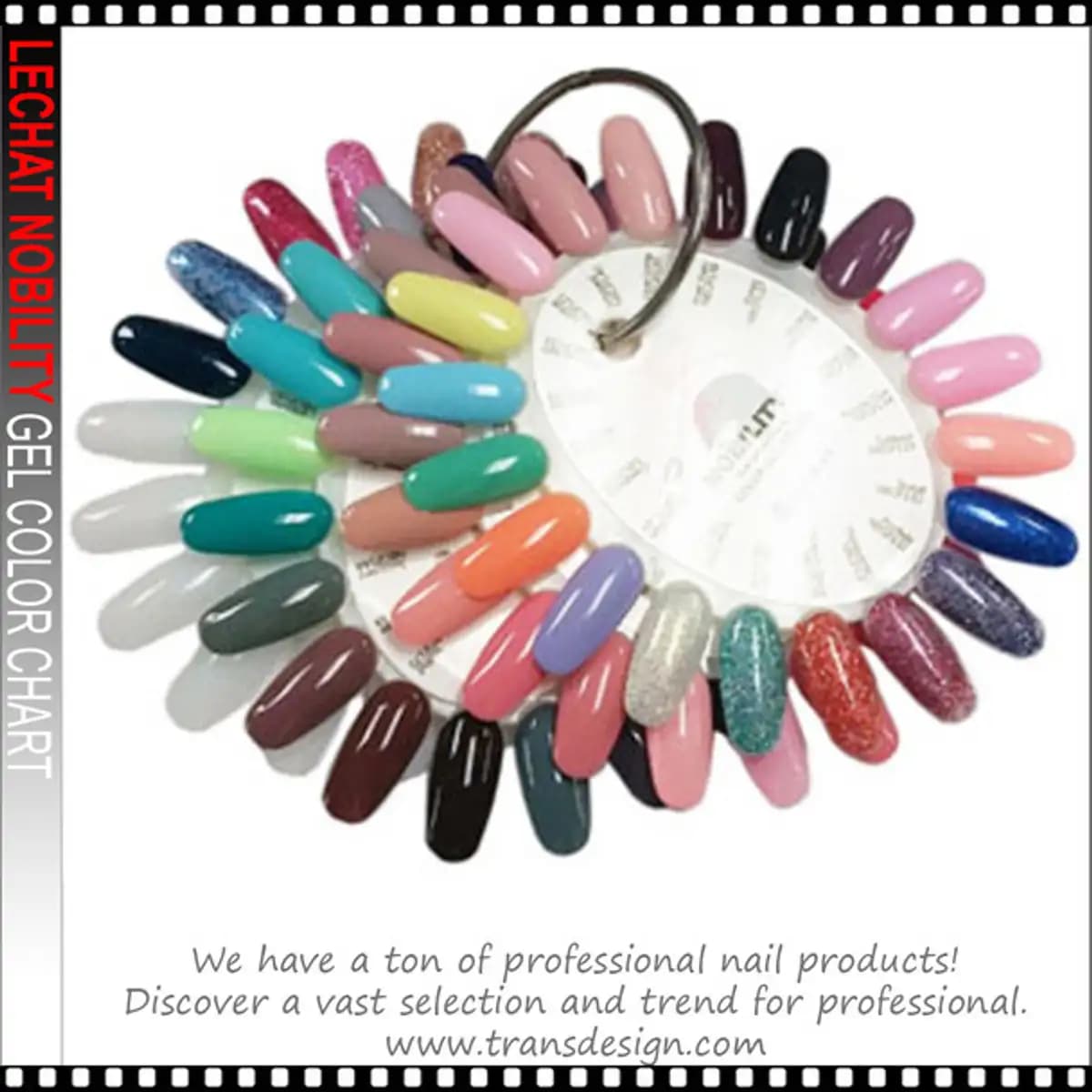 LECHAT NOBILITY - Gel Color Chart 48/Display (NEW)