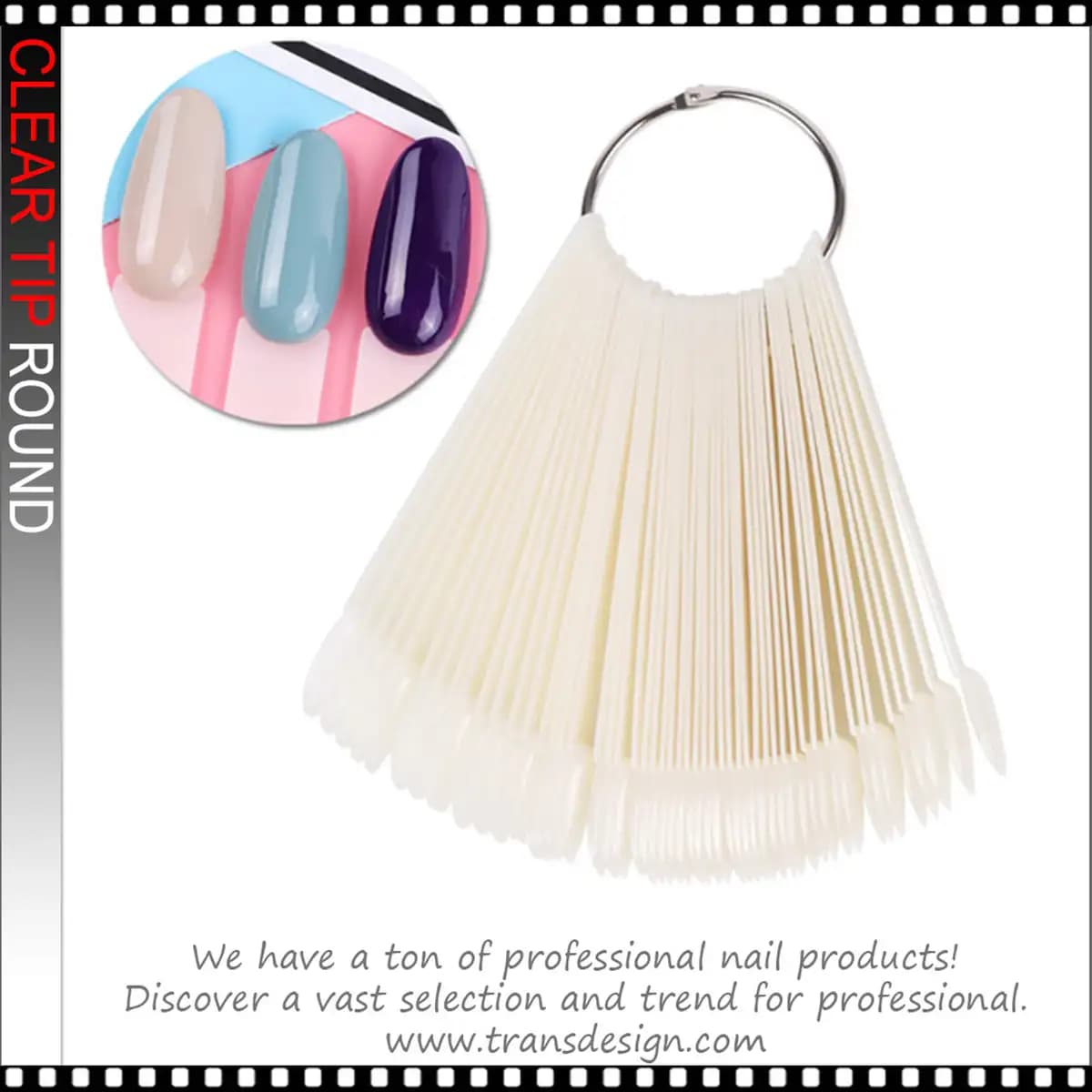 Round Natural Tips 50 PCS