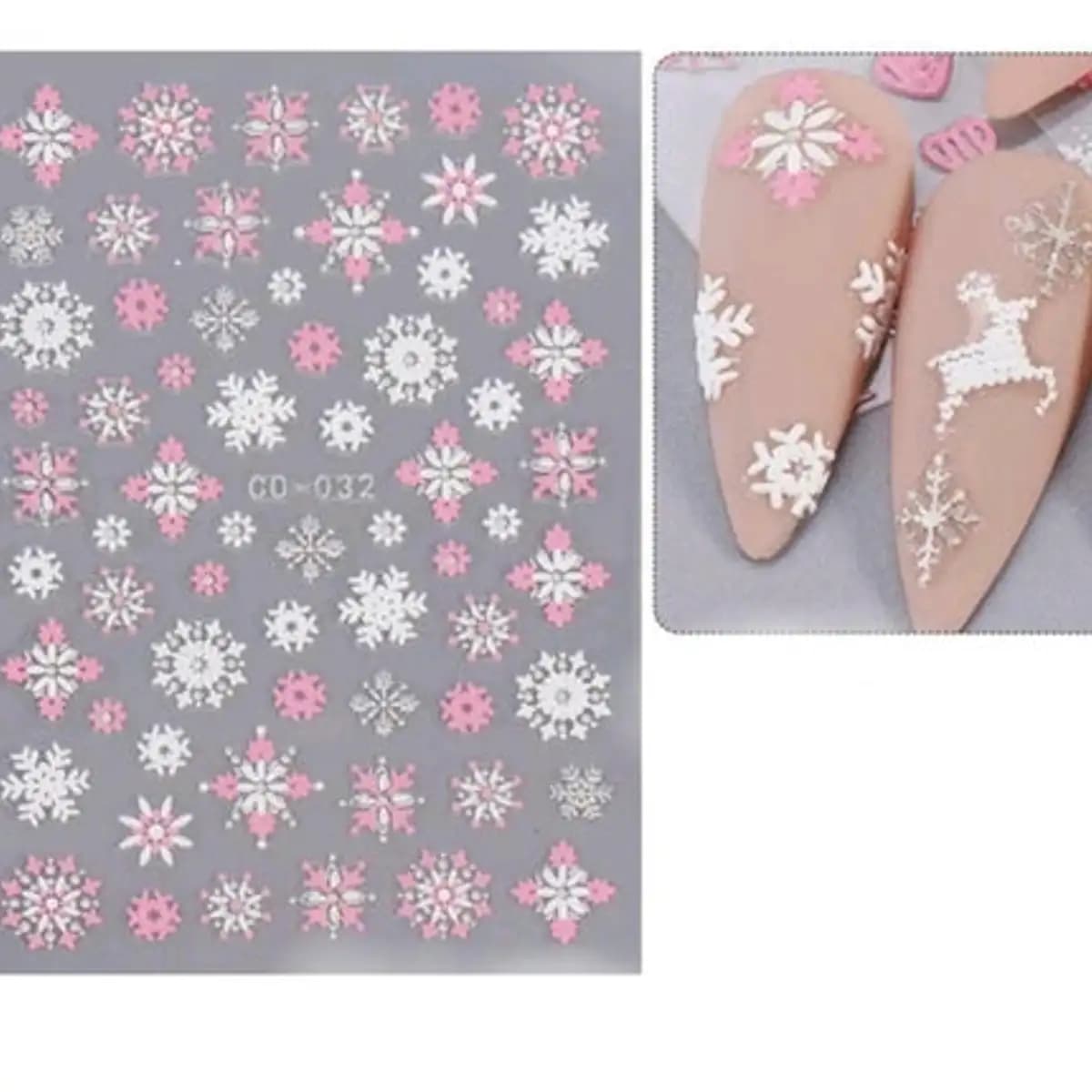 Various Christmas Nail Stickers 3D 5D