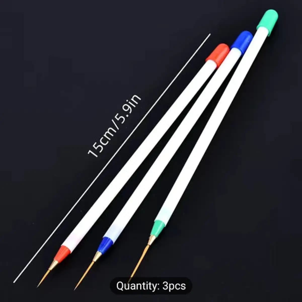 3pcs Nail Art Liner Brush Set