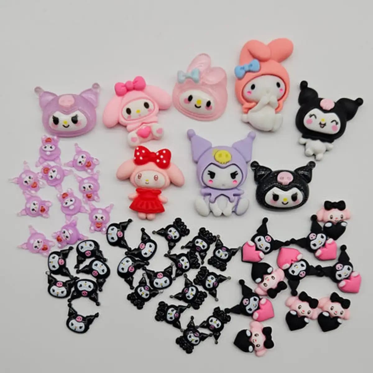Kawaii Kuromi My Melody Nail Charms Small and Big Sizes